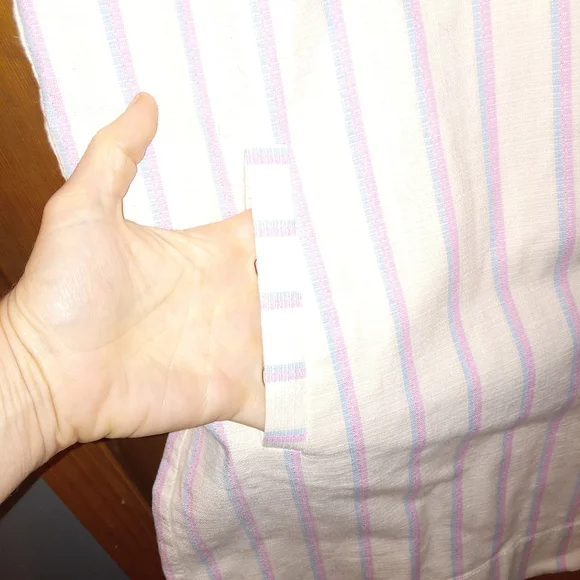 NWT Southern Tide pink blue striped cotton dress size S - Picture 3 of 6